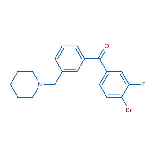 4-Bromo-3-fluoro-3'-piperidinomethyl benzophenone 1g