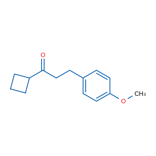 Cyclobutyl 2-(4-methoxyphenyl)ethyl ketone 1g