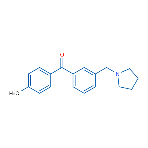 4'-Methyl-3-pyrrolidinomethyl benzophenone 1g