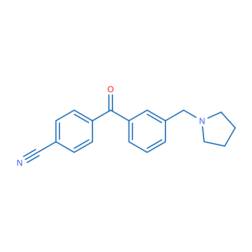 4'-Cyano-3-pyrrolidinomethyl benzophenone 1g