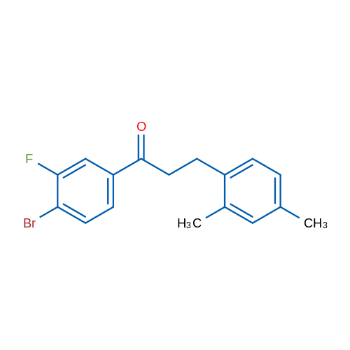 4'-Bromo-3-(2,4-dimethylphenyl)-3'-fluoropropiophenone 1g