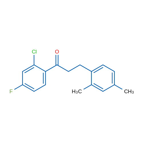 2'-Chloro-3-(2,4-dimethylphenyl)-4'-fluoropropiophenone 1g