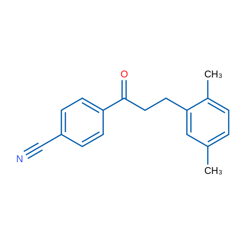 4'-Cyano-3-(2,5-dimethylphenyl)propiophenone 1g
