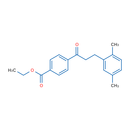 4'-Carboethoxy-3-(2,5-dimethylphenyl)propiophenone 1g