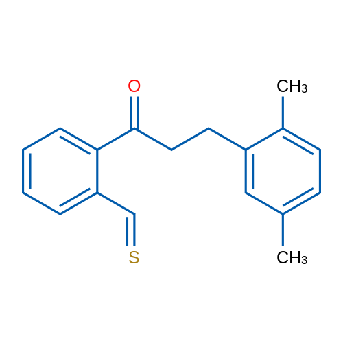 3-(2,5-Dimethylphenyl)-2'-thiomethylpropiophenone 1g