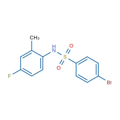 4-BRomo-N-(4-fluoro-2-methylphenyl)benzenesulfonamide 1g