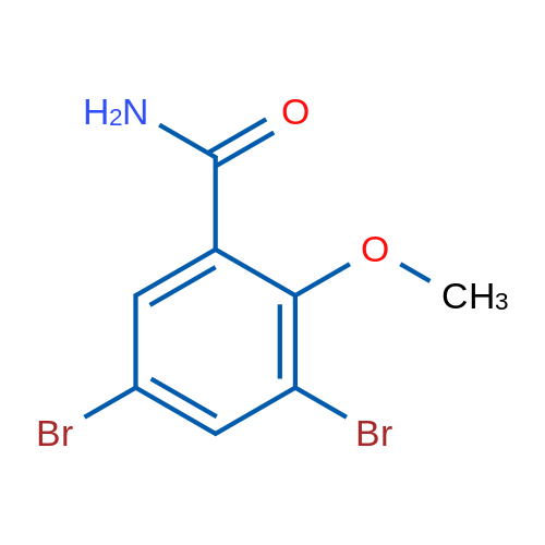 3,5-Dibromo-2-methoxybenzamide 1g