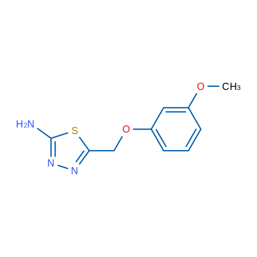 5-((3-Methoxyphenoxy)methyl)-1,3,4-thiadiazol-2-amine 1g