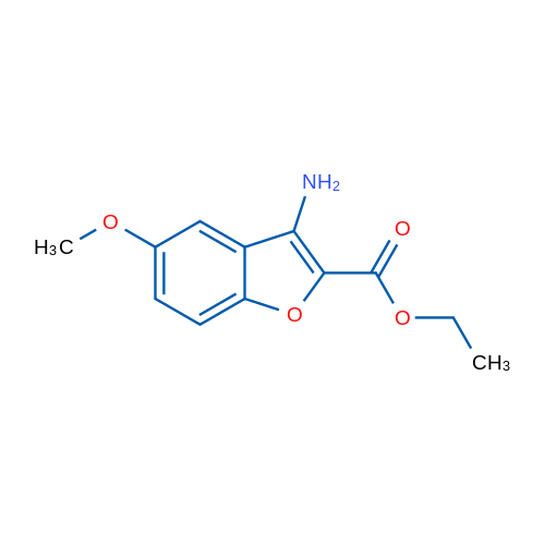 Ethyl 3-amino-5-methoxybenzofuran-2-carboxylate 1g