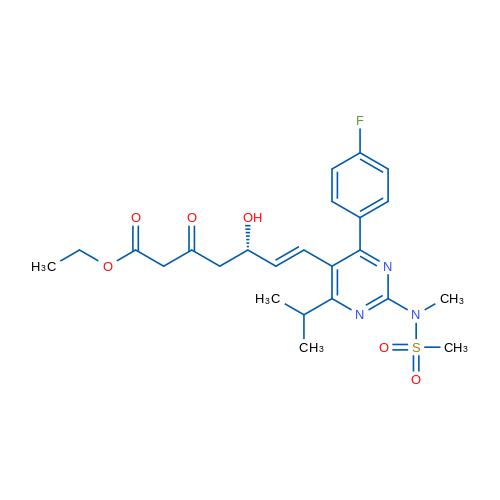 (S,E)-Ethyl 7-(4-(4-fluorophenyl)-6-isopropyl-2-(N-methylmethylsulfonamido)pyrimidin-5-yl)-5-hydroxy-3-oxohept-6-enoate 5g