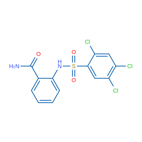 2-(2,4,5-Trichlorobenzenesulfonamido)benzamide 50mg