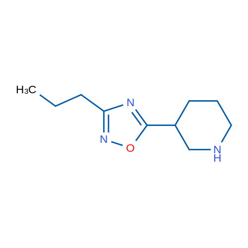 5-(Piperidin-3-yl)-3-propyl-1,2,4-oxadiazole 250mg