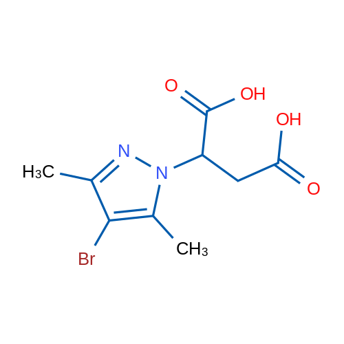 2-(4-Bromo-3,5-dimethyl-1H-pyrazol-1-yl)succinic acid 1g