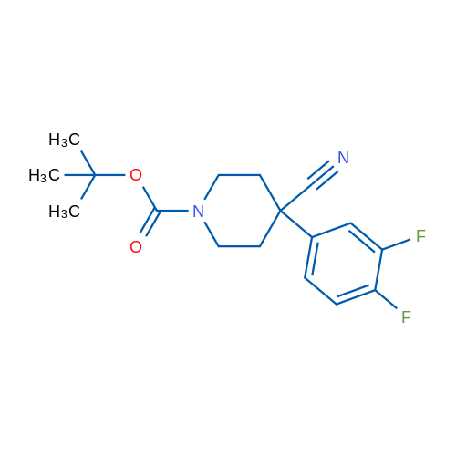 1-Boc-4-cyano-4-(3,4-difluorophenyl)-piperidine 1g