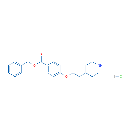 Benzyl 4-(2-(piperidin-4-yl)ethoxy)benzoate hydrochloride 1g