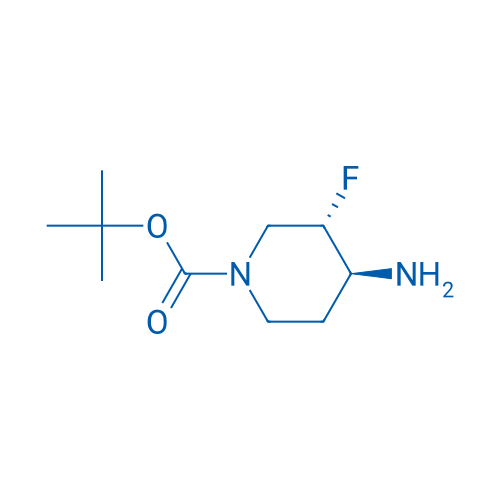 tert-Butyl 3,4-trans-4-amino-3-fluoropiperidine-1-carboxylate racemate 250mg