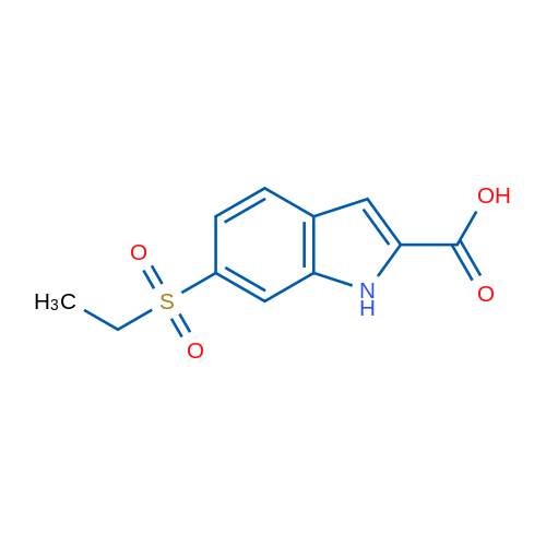 6-(Ethylsulfonyl)-1h-indole-2-carboxylic acid 1g