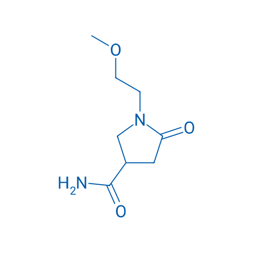 1-(2-Methoxyethyl)-5-oxopyrrolidine-3-carboxamide 250mg