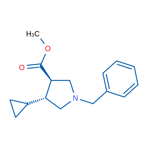 trans-1-Benzyl-4-cyclopropylpyrrolidine-3-carboxylic acid methyl ester 250mg