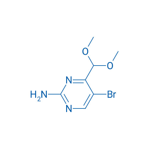 5-Bromo-4-(dimethoxymethyl)pyrimidin-2-amine 250mg