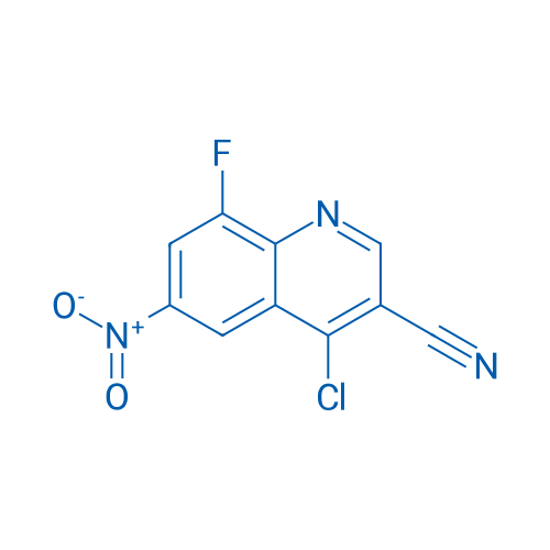 4-Chloro-8-fluoro-6-nitroquinoline-3-carbonitrile 1g