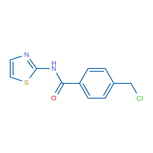 4-(Chloromethyl)-N-(thiazol-2-yl)benzamide 1g