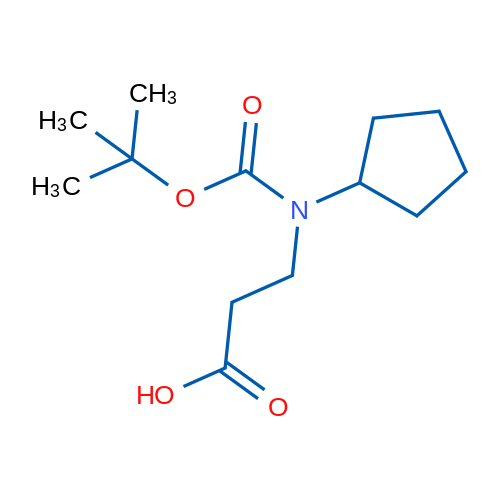3-((tert-Butoxycarbonyl)(cyclopentyl)amino)propanoic acid 1g