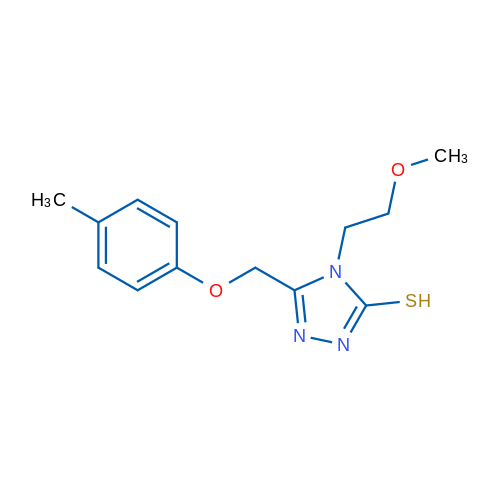 4-(2-Methoxyethyl)-5-((p-tolyloxy)methyl)-4H-1,2,4-triazole-3-thiol 1g