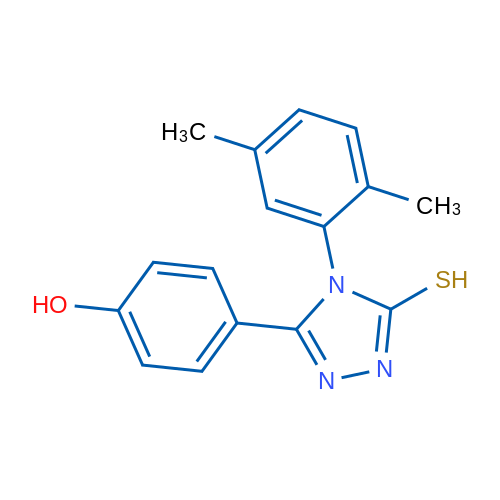 4-(4-(2,5-Dimethylphenyl)-5-mercapto-4H-1,2,4-triazol-3-yl)phenol 1g