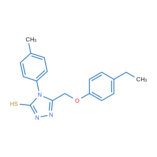 5-((4-Ethylphenoxy)methyl)-4-(p-tolyl)-4H-1,2,4-triazole-3-thiol 1g