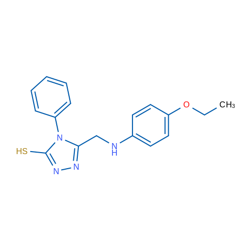 5-(((4-Ethoxyphenyl)amino)methyl)-4-phenyl-4H-1,2,4-triazole-3-thiol 1g