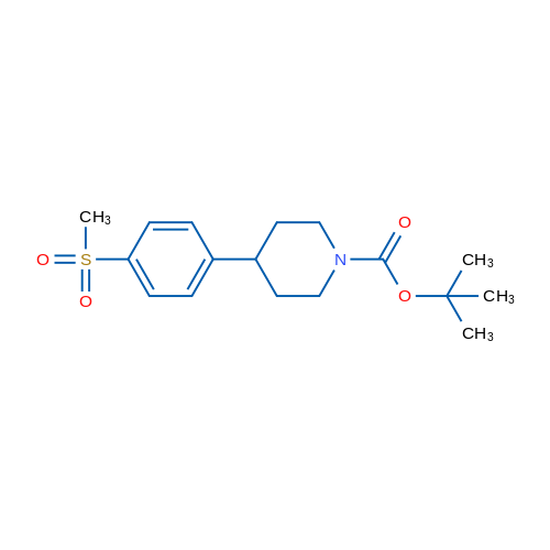 tert-Butyl 4-(4-(methylsulfonyl)phenyl)piperidine-1-carboxylate 100mg