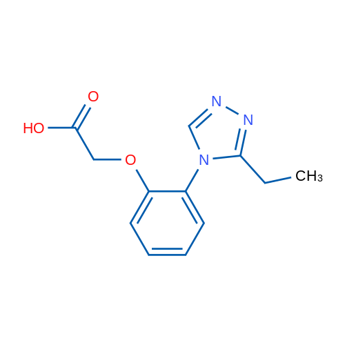 2-(2-(3-Ethyl-4H-1,2,4-triazol-4-yl)phenoxy)acetic acid 5g