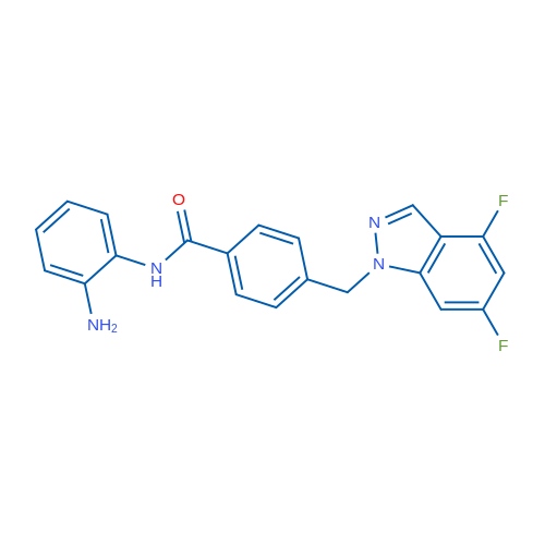 N-(2-Aminophenyl)-4-((4,6-difluoro-1H-indazol-1-yl)methyl)benzamide 1g