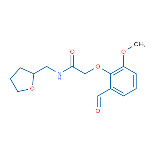2-(2-Formyl-6-methoxyphenoxy)-N-(oxolan-2-ylmethyl)acetamide 5g