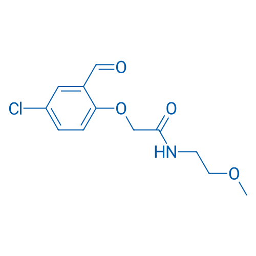 2-(4-Chloro-2-formylphenoxy)-N-(2-methoxyethyl)acetamide 1g