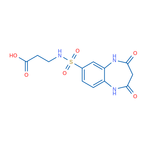 3-(2,4-Dioxo-2,3,4,5-tetrahydro-1H-1,5-benzodiazepine-7-sulfonamido)propanoic acid 1g