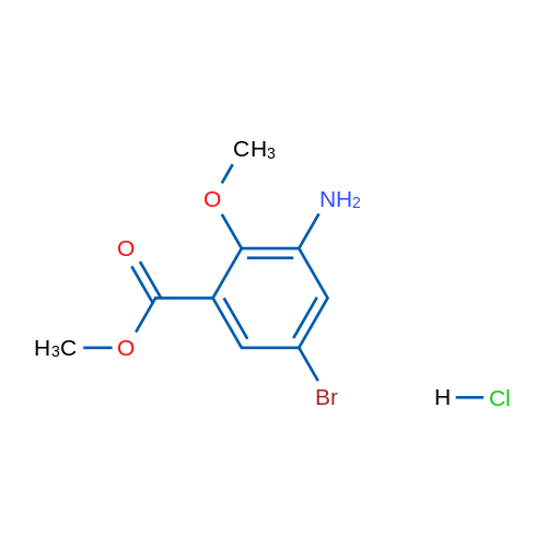 Methyl 3-amino-5-bromo-2-methoxybenzoate hydrochloride 1g