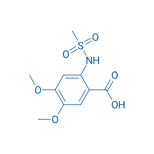 4,5-Dimethoxy-2-(methylsulfonamido)benzoic acid 250mg