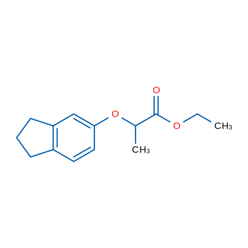 Ethyl 2-((2,3-dihydro-1H-inden-5-yl)oxy)propanoate 1g