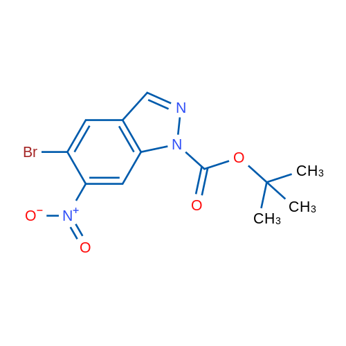 tert-Butyl 5-bromo-6-nitro-1H-indazole-1-carboxylate 1g