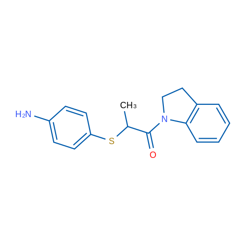 2-((4-Aminophenyl)thio)-1-(indolin-1-yl)propan-1-one 5g