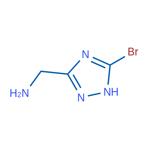 (5-Bromo-1H-1,2,4-triazol-3-yl)methanamine 250mg