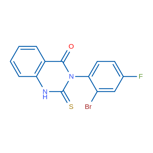 3-(2-Bromo-4-fluorophenyl)-2-thioxo-2,3-dihydroquinazolin-4(1H)-one 5g