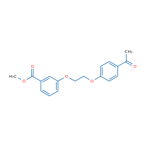 Methyl 3-(2-(4-acetylphenoxy)ethoxy)benzoate 1g