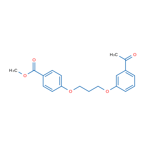 Methyl 4-(3-(3-acetylphenoxy)propoxy)benzoate 1g