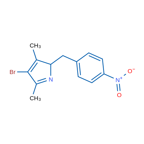 4-Bromo-3,5-dimethyl-2-(4-nitrobenzyl)-2H-pyrrole 1g