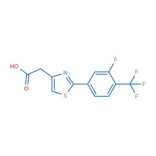 2-(2-(3-Fluoro-4-(trifluoromethyl)phenyl)thiazol-4-yl)acetic acid 1g