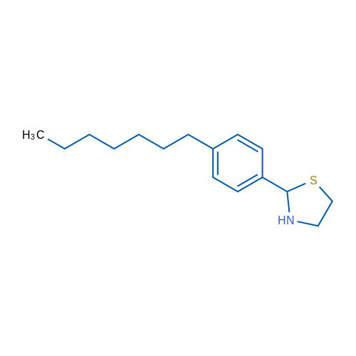 2-(4-Heptylphenyl)thiazolidine 10g