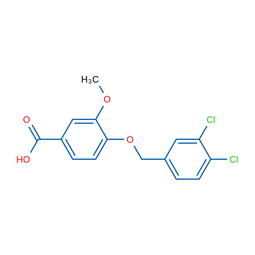 4-((3,4-Dichlorobenzyl)oxy)-3-methoxybenzoic acid 1g
